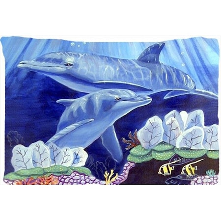 Carolines Treasures Carolines Treasures 7080PILLOWCASE 20.5 x 30 in. Dolphin Under The Sea Moisture Wicking Fabric Standard Pillowcase 7080PILLOWCASE